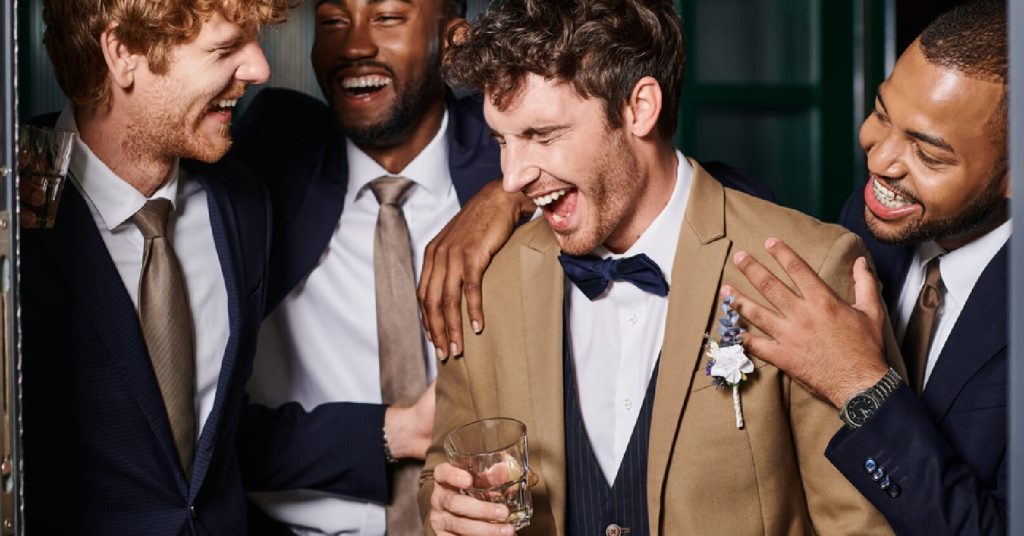 group of men in suits