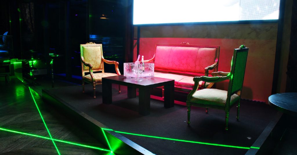 private club booth